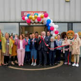 Mayor Patricia Logue officially opens the Foyle Hospice Shop in Pennyburn Industrial Estate. Photo: George Sweeney