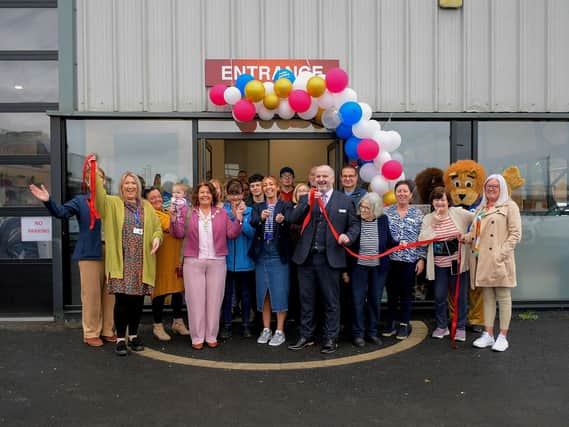 Mayor Patricia Logue officially opens the Foyle Hospice Shop in Pennyburn Industrial Estate. Photo: George Sweeney