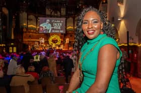 The Mayor Councillor Lilian Seenoi-Barr hosted a concert in the Guildhall in memory of the late Paddy Tyre in aid of her chosen Mayoral Charity BUD Club and Foyle Down Syndrome Trust. Picture Martin McKeown. 05.12.24