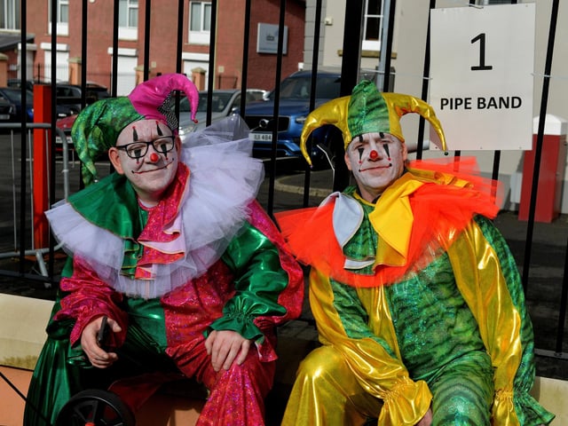 Dressed for the occasion at Derry’s St Patrick’s Day parade on Friday afternoon. Photo: George Sweeney. DER2311GS – 46