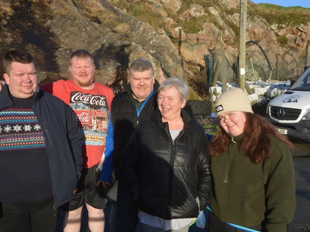 Malin Head St Stephen's Day Swim in aid of Malin Head Community Association Ltd and Ronald McDonald House. Pictures: Malin Head Community on Facebook:Malin Head St Stephen's Day Swim