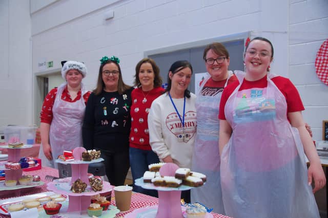 Staff from St. Mary's College at the Christmas Fair.