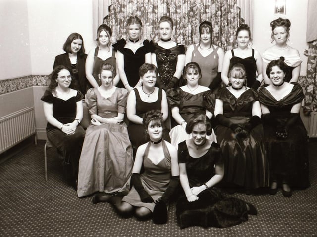 Pictured are students gathered for the Clondermot High School Formal back in the winter of 1995.