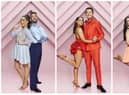 L-R Brooke Scullion, Damian McGinty and Leah O'Rourke with their dance partners Maurizio Benenato, Kylee Vincent and John Nolan.