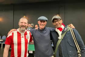 From left Bryan Arnold (USA) Paul Eyes (USA) Fred Elesbao (Germany)