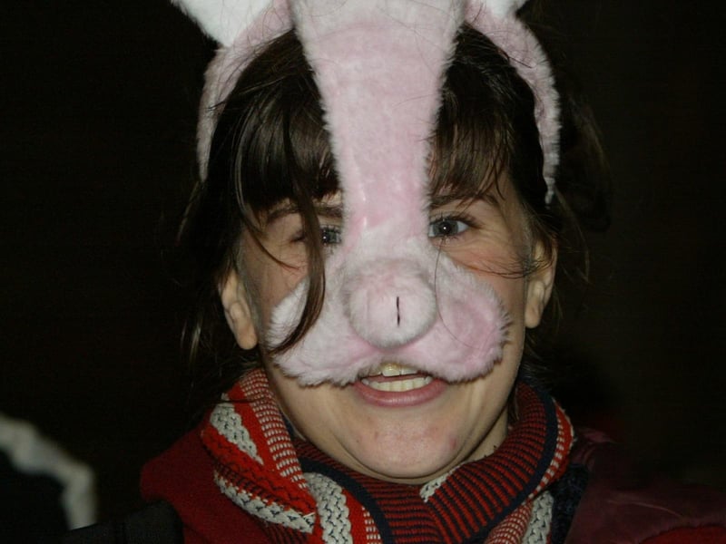 Who was telling porkies. (0311JB65):20 YEARS ON: Halloween celebrations in Derry in 2003