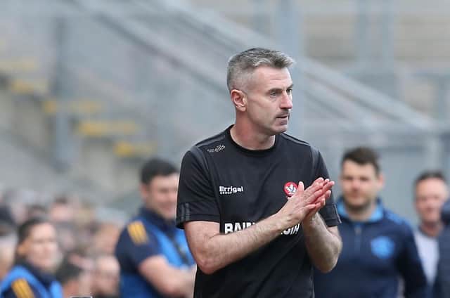 Derry manager Rory Gallagher has stepped back from his role.