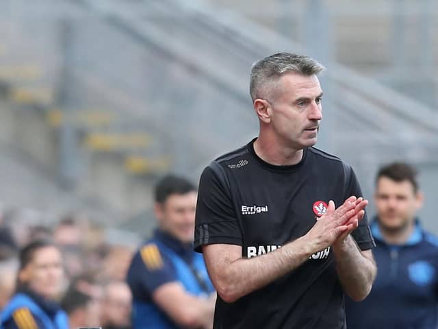 Derry manager Rory Gallagher has stepped back from his role.