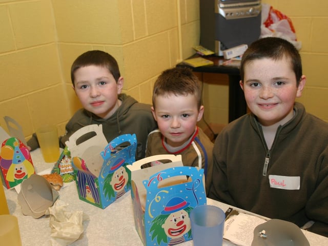 Party celebrations back in 2004: Ryan Higgins.