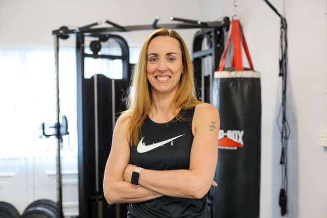 Noreen Kelly from Maydown, who lives with sight loss, hopes to go from strength to strength with her new Personal Training business.