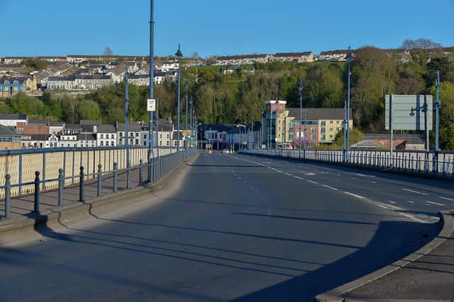 The car was reportedly driven over the Craigavon Bridge. (File picture) DER1720GS - 029