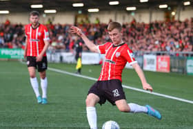 Derry City's Brandon Kavanagh scored his second goal for the club in Friday night's win over Finn Harps.