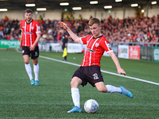 Derry City's Brandon Kavanagh scored his second goal for the club in Friday night's win over Finn Harps.