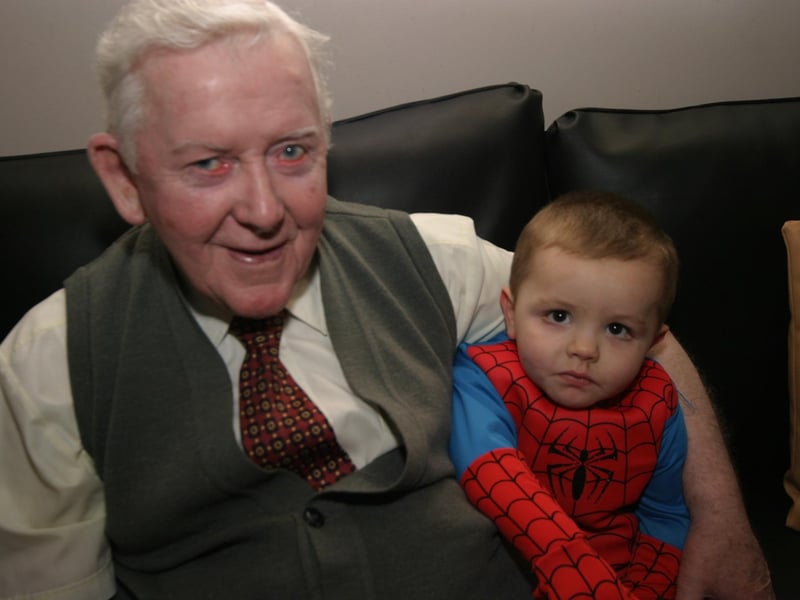 Caolan McGrory dressed up as Spider-Man for his birthday.