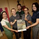 Group pictured at the 'Pride in Sport' Programme launch at Brooke Park Activity Centre on. Tuesday afternoon. From left, Meabh O'Neill, chair, Foyle Pride, Julie White, Old Library Trust, James Curry, guest speaker, Sabrina Lynch, Old Library Trust and Ciara McElhinney, Bogside and Brandywell Health Forum.