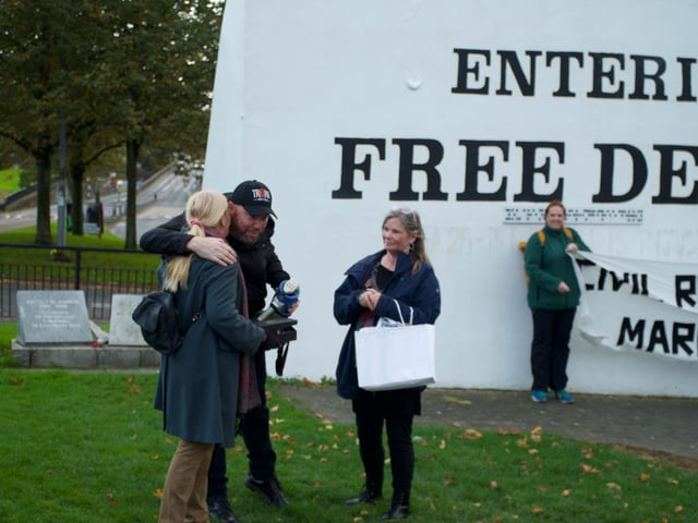 At Free Derry Corner.
