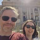 Andrew and Nicola Cassidy in Rome.