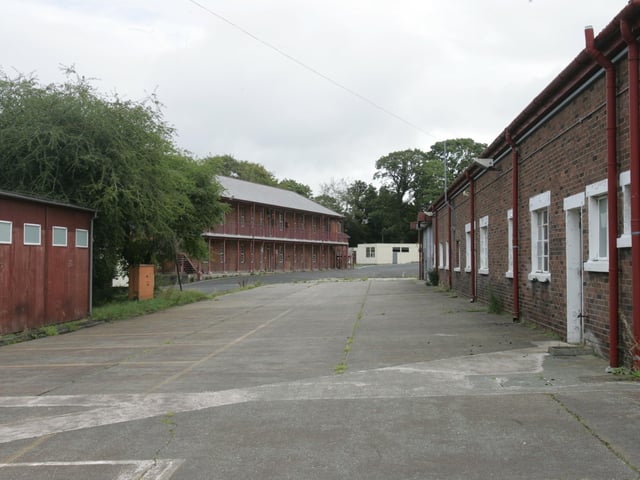 The former British Army military barracks at Ebrington in September 2005 shortly after it was transferred to the Executive.