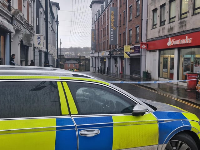 Butcher Street was closed on Monday due to a report of an insecure building.