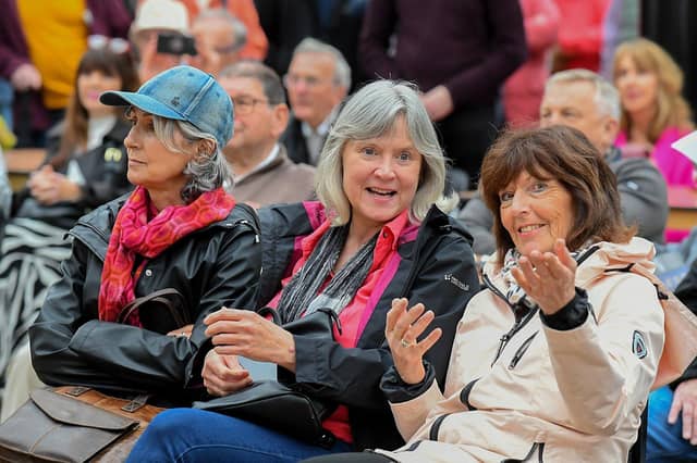 Jazz fans in the Craft Village. Photo: George Sweeney