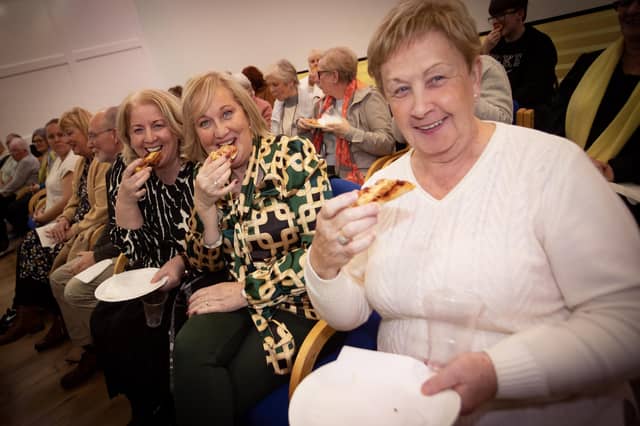 Air fryer pizza testing for Katrina Kealey, Siobhan Logue and Josephine Doherty on Tuesday evening.