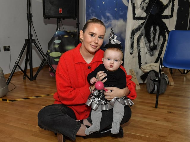 Pictured are young children and relatives at the he Waterside Shared Village cross-community Halloween kids costume party and disco with entertainment from Jo Jingles and Gary McMusic.