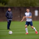 New Derry City signing Adam O'Reilly pictured playing for Preston North End against Carlisle Utd in the Central League Cup match at Euxton
