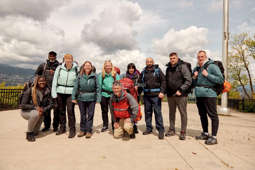 Monique, Ladi, Tricia, Cathie, Tricia, Claudia, Kevin, Zainib, Mobeen, Marc and Michael join the Race Across the World