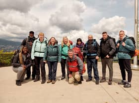 Monique, Ladi, Tricia, Cathie, Tricia, Claudia, Kevin, Zainib, Mobeen, Marc and Michael join the Race Across the World