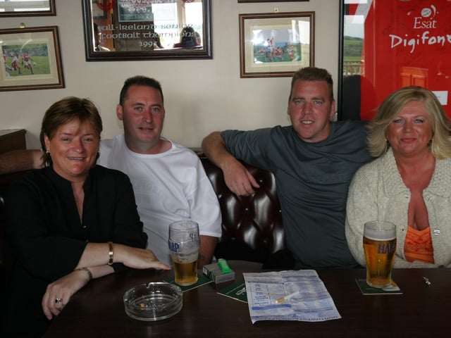 Lisa Colby out for a few drinks with friends and family.
