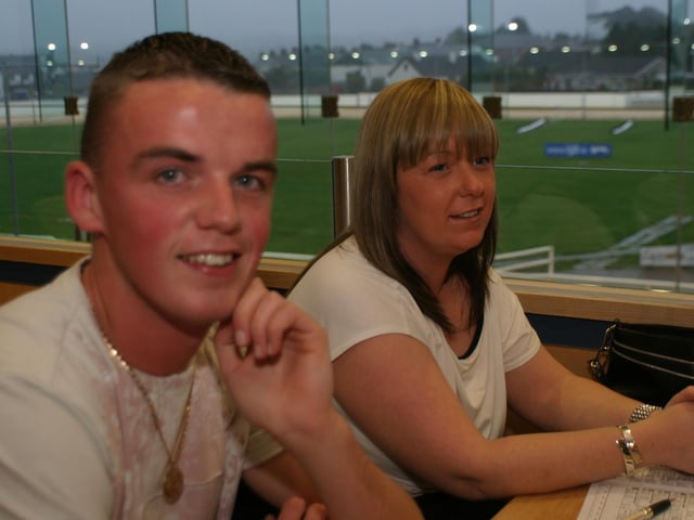 Enjoying the Lifford Races in the late summer of 2004.