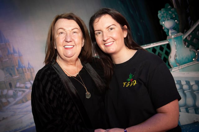 Sandra Biddle and daughter Blathnaid pictured before this week’s Christmas Show at the Forum. 