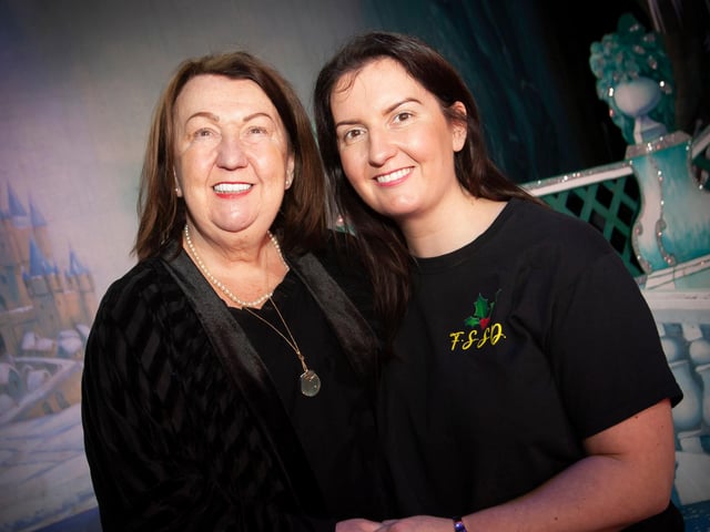Sandra Biddle and daughter Blathnaid pictured before this week’s Christmas Show at the Forum.