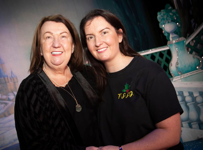 Sandra Biddle and daughter Blathnaid pictured before this week’s Christmas Show at the Forum. 