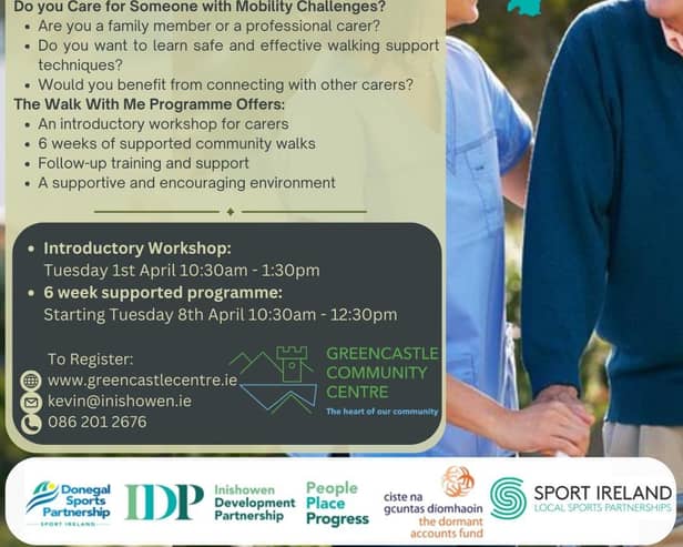 The "Walk With Me" programme will commence with an introductory workshop next month for carers, focusing on practical techniques and strategies to assist those with mobility issues, such as stroke survivors.