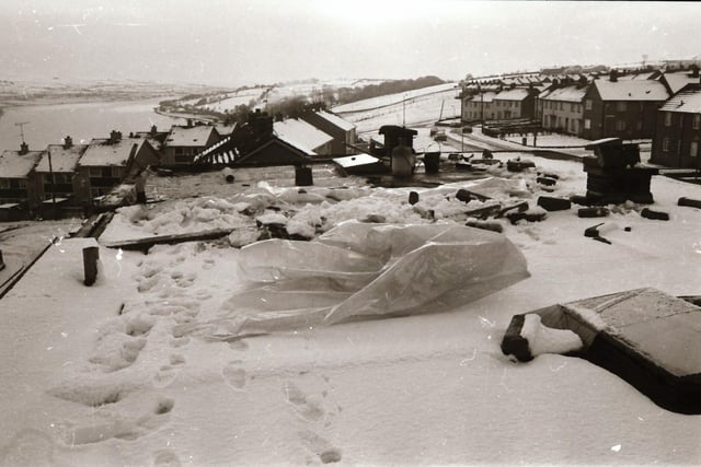 Derry under a blanket of snow in January 1984