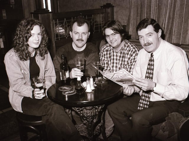 Customers at The Ritz Bar and Duke's Bar back in 1996.