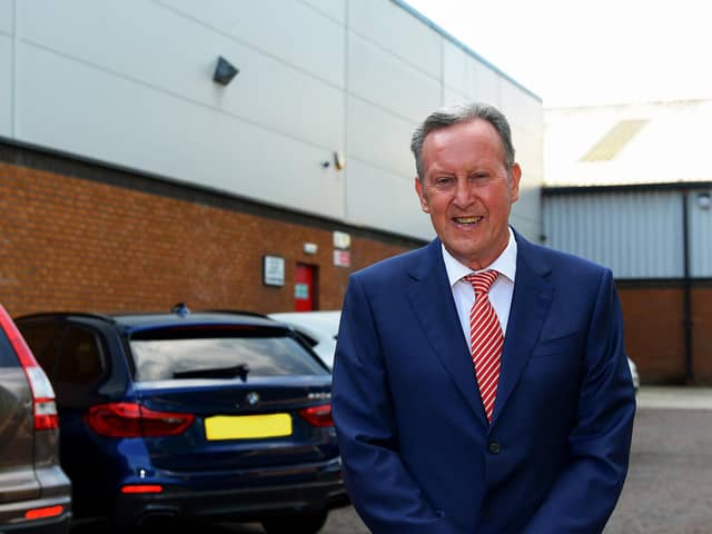 The late Derry City club president Paul Diamond was laid to rest on Wednesday morning. Photo: George Sweeney. DER2136GS – 089