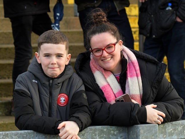 Fans in Celtic Park for the Derry v Monaghan game on Saturday. Photo: George Sweeney