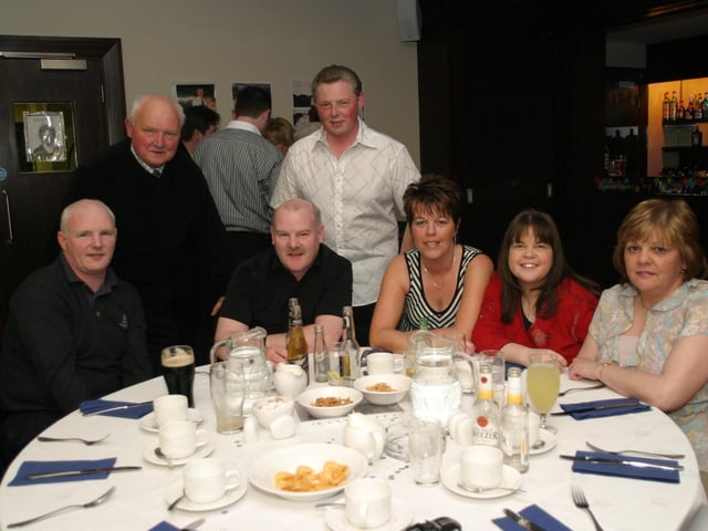 Party celebrations back in 2004: Kieran Holmes.