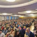Up to 1000 affected property owners packed into the Inishowen Gateway Hotel for a recent meeting on Defective Blocks.