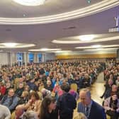 Up to 1000 affected property owners packed into the Inishowen Gateway Hotel for a recent meeting on Defective Blocks.
