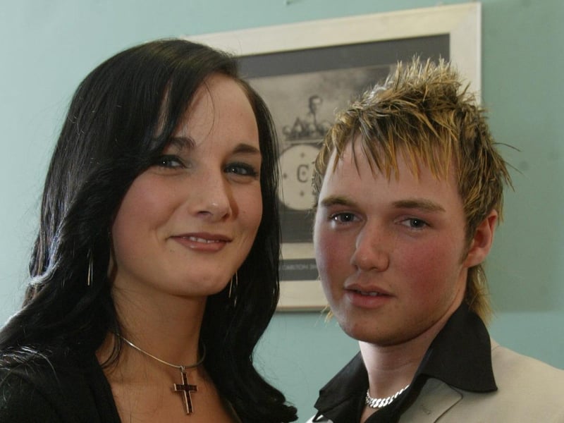 Ciara Houston and John Houston at St. Colman's HS formal. (0903JB07). Attendees at the formal in Strabane in April 2004