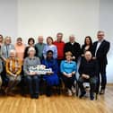 Staff, volunteers, members and representatives of partner organisations at the Foyle Foodbank AGM on Monday when the organisation rebranded as the Foyle Network Foundation.