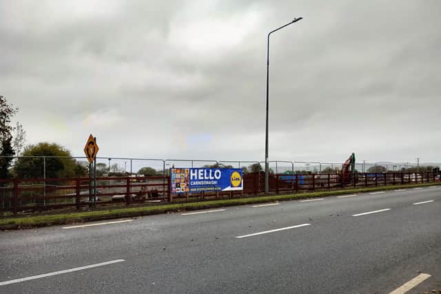 The new LIDL supermarket store site on Station Road in Carndonagh.