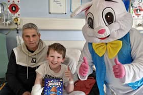 The Easter Bunny made a surprise appearance to the Children’s Ward at Altnagelvin Hospital.