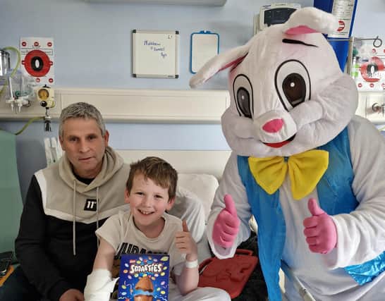 The Easter Bunny made a surprise appearance to the Children’s Ward at Altnagelvin Hospital.