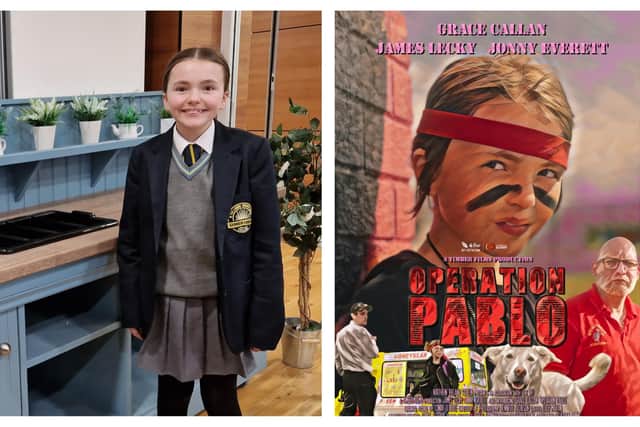 Grace has set off with her dad and grandmother for a screening of Operation Pablo in Washington.