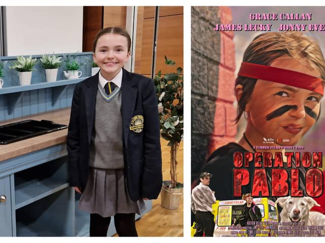 Grace has set off with her dad and grandmother for a screening of Operation Pablo in Washington.
