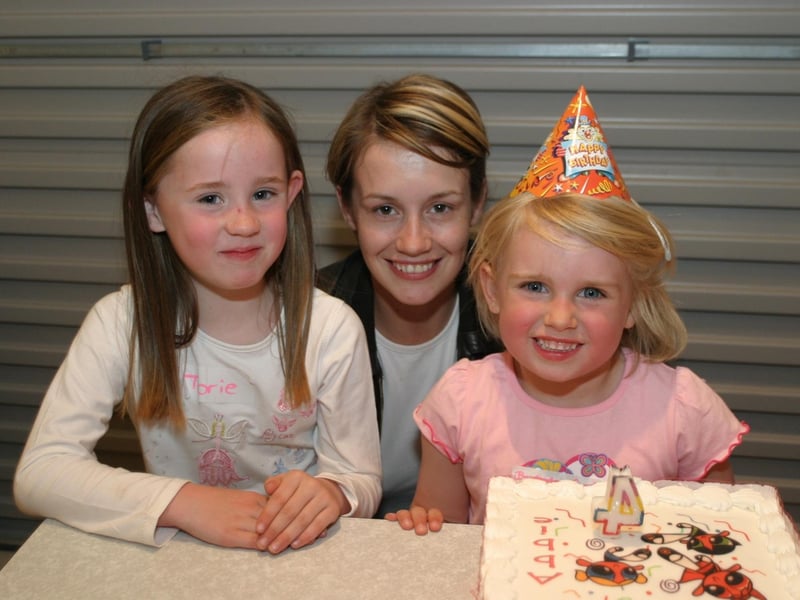 Parties and celebrations back in 2004: Abbie Hillen.